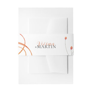 Bandeau De Faire-part Mariage Poétique à la Mélodie Tombante