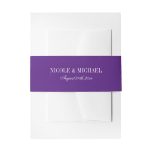Bandeau De Faire-part Mariage pourpre