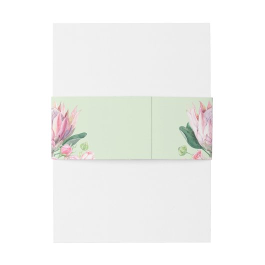Bandeau De Faire-part Mariage Protea (Dos Example)