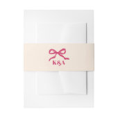 Bandeau De Faire-part Mariage rétro Coquette Bow (Devant example)