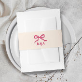 Bandeau De Faire-part Mariage rétro Coquette Bow