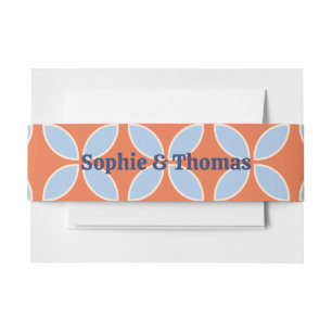 Bandeau De Faire-part Mariage rétro du milieu du siècle