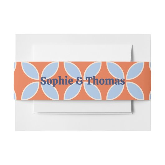 Bandeau De Faire-part Mariage rétro du milieu du siècle (Devant Example)