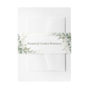 Bandeau De Faire-part Mariage Romantique dans un Jardin Botanique