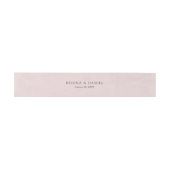 Bandeau De Faire-part Mariage rose blanc Debonair (Plat)