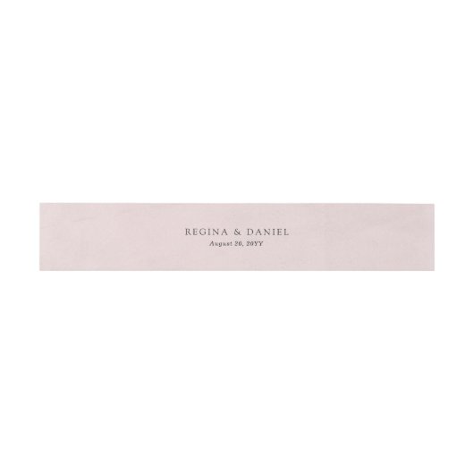 Bandeau De Faire-part Mariage rose blanc Debonair (Plat)