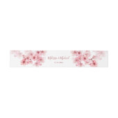 Bandeau De Faire-part Mariage Rose Blanc Fleur de Cerisier (Plat)