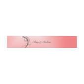 Bandeau De Faire-part Mariage rose charmant (Plat)