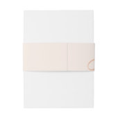 Bandeau De Faire-part Mariage rose d'amour d'or (Dos Example)