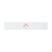Bandeau De Faire-part mariage rose fleur aquarelle (Plat)