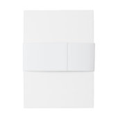 Bandeau De Faire-part mariage rose fleur aquarelle (Dos Example)