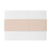 Bandeau De Faire-part Mariage Rose Lin solide (Dos exemple)