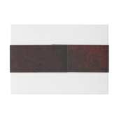 Bandeau De Faire-part Mariage rose or ornemental (Dos exemple)