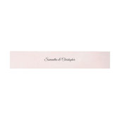 Bandeau De Faire-part Mariage rose pâle clair simple (Plat)