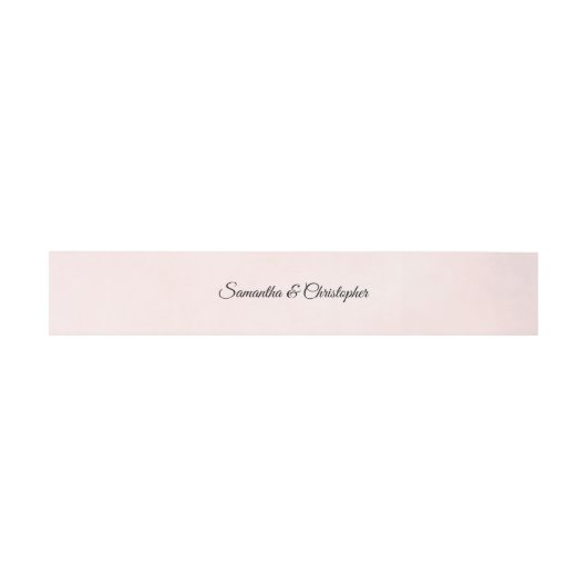 Bandeau De Faire-part Mariage rose pâle clair simple (Plat)