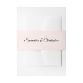 Bandeau De Faire-part Mariage rose pâle clair simple (Devant example)