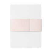 Bandeau De Faire-part Mariage rose pâle clair simple (Dos Example)