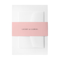Mariage rose pâle minimaliste
