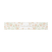 Bandeau De Faire-part Mariage Rose Pêche (Plat)