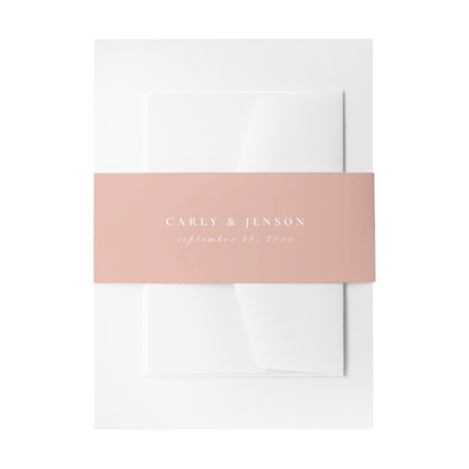 Bandeau De Faire-part Mariage Rose robuste (Devant example)