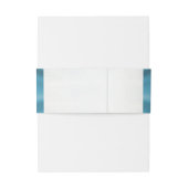 Bandeau De Faire-part Mariage ruban bleu clair pastel bleu turquoise (Dos Example)