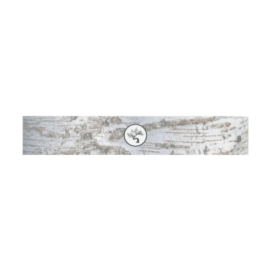 Bandeau De Faire-part Mariage Rustic Silver Birch Tree (Plat)