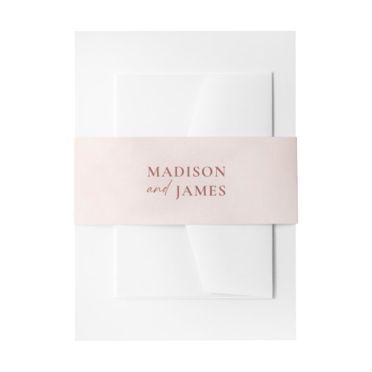 Bandeau De Faire-part Mariage rustique à calligraphie simple (Devant example)