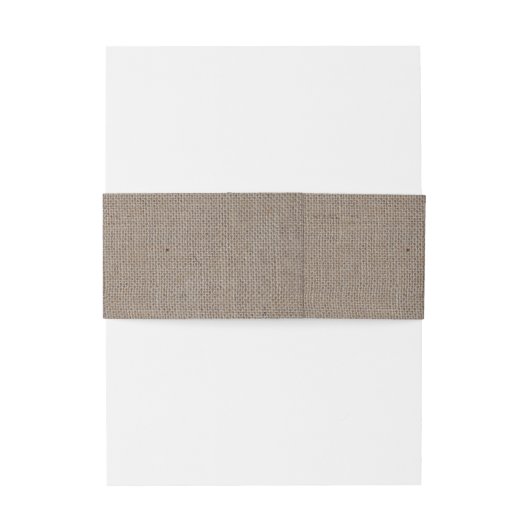 Bandeau De Faire-part Mariage Rustique Burlap (Dos Example)