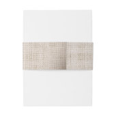Bandeau De Faire-part Mariage rustique de toile de jute (Dos Example)