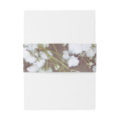 Bandeau De Faire-part Mariage rustique du souffle du bébé (Dos Example)