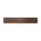 Bandeau De Faire-part Mariage rustique en bois (Plat)