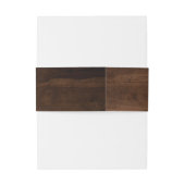 Bandeau De Faire-part Mariage rustique en bois (Dos Example)