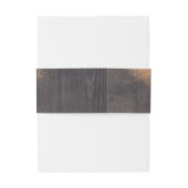 Bandeau De Faire-part Mariage rustique floral pailleté or (Dos Example)