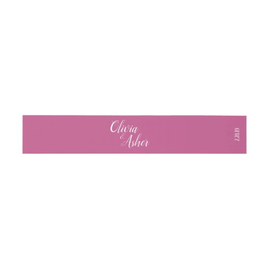 Bandeau De Faire-part Mariage simple Amaranthe Amaranth (Plat)