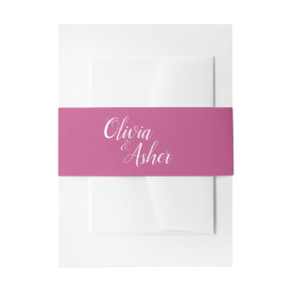 Bandeau De Faire-part Mariage simple Amaranthe Amaranth