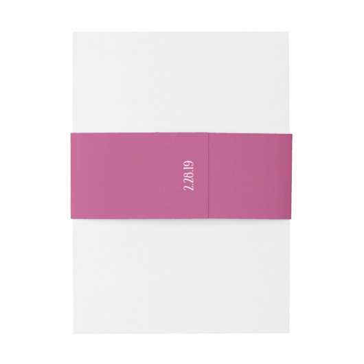 Bandeau De Faire-part Mariage simple Amaranthe Amaranth (Dos Example)