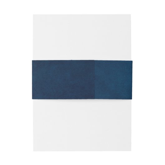 Bandeau De Faire-part Mariage simple bleu marine (Dos Example)