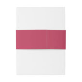Bandeau De Faire-part Mariage simple de monogramme magenta simple (Dos Example)