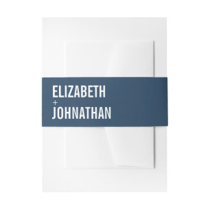 Bandeau De Faire-part Mariage simple de typographie marine