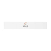 Bandeau De Faire-part Mariage simple élégant de tulipe florale (Plat)