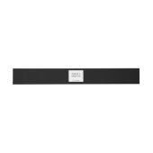 Bandeau De Faire-part Mariage simple noir et blanc (Plat)