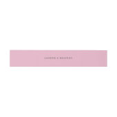 Bandeau De Faire-part Mariage Simple Rose (Plat)