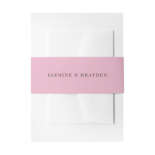 Bandeau De Faire-part Mariage Simple Rose
