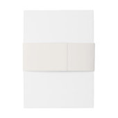 Bandeau De Faire-part Mariage simpliste monogramme ivoire (Dos Example)