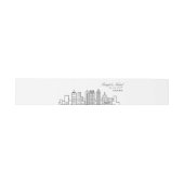 Bandeau De Faire-part Mariage Skyline Atlanta | (Plat)