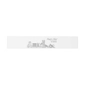 Bandeau De Faire-part Mariage Skyline Baltimore | (Plat)