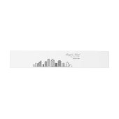 Bandeau De Faire-part Mariage Skyline de Houston | (Plat)