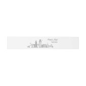 Bandeau De Faire-part Mariage Skyline San Diego | (Plat)