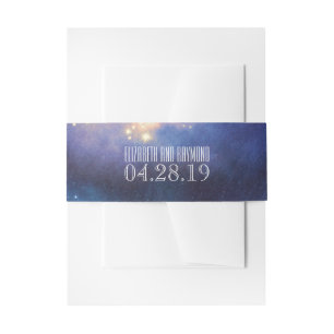 Bandeau De Faire-part Mariage Starry Night Sky