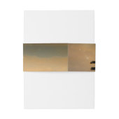 Bandeau De Faire-part Mariage Sunset Beach Palms (Dos Example)